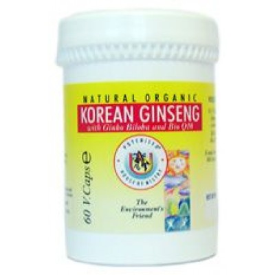 Korean ginseng capsules 600 mg (60 Veg Caps)