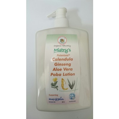Mistry’s Potenised® Calendula Aloe Vera PABA Lotion (500ml)