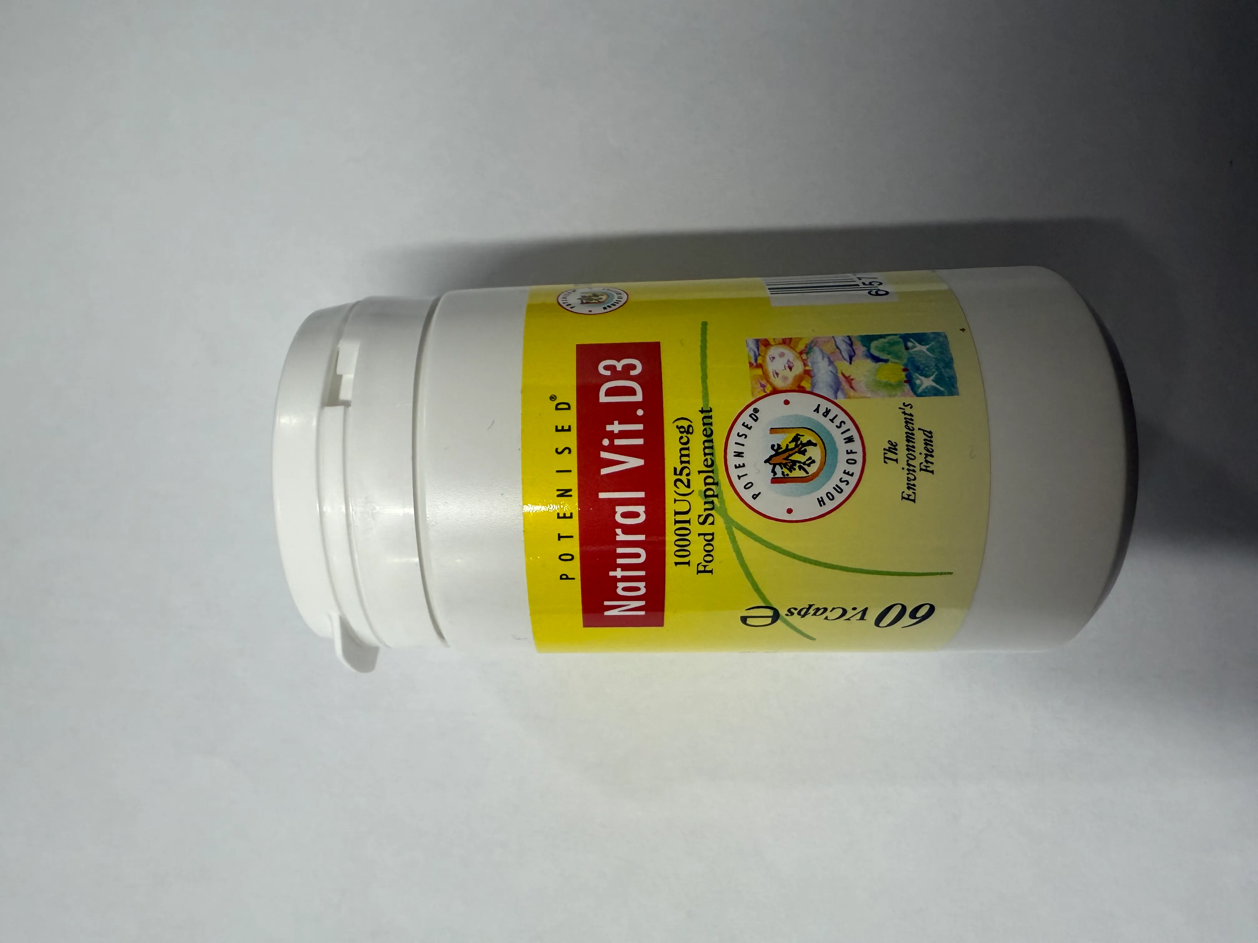 Mistry's Natural Vit.D3 1000IU(25mcg) 60V.Caps