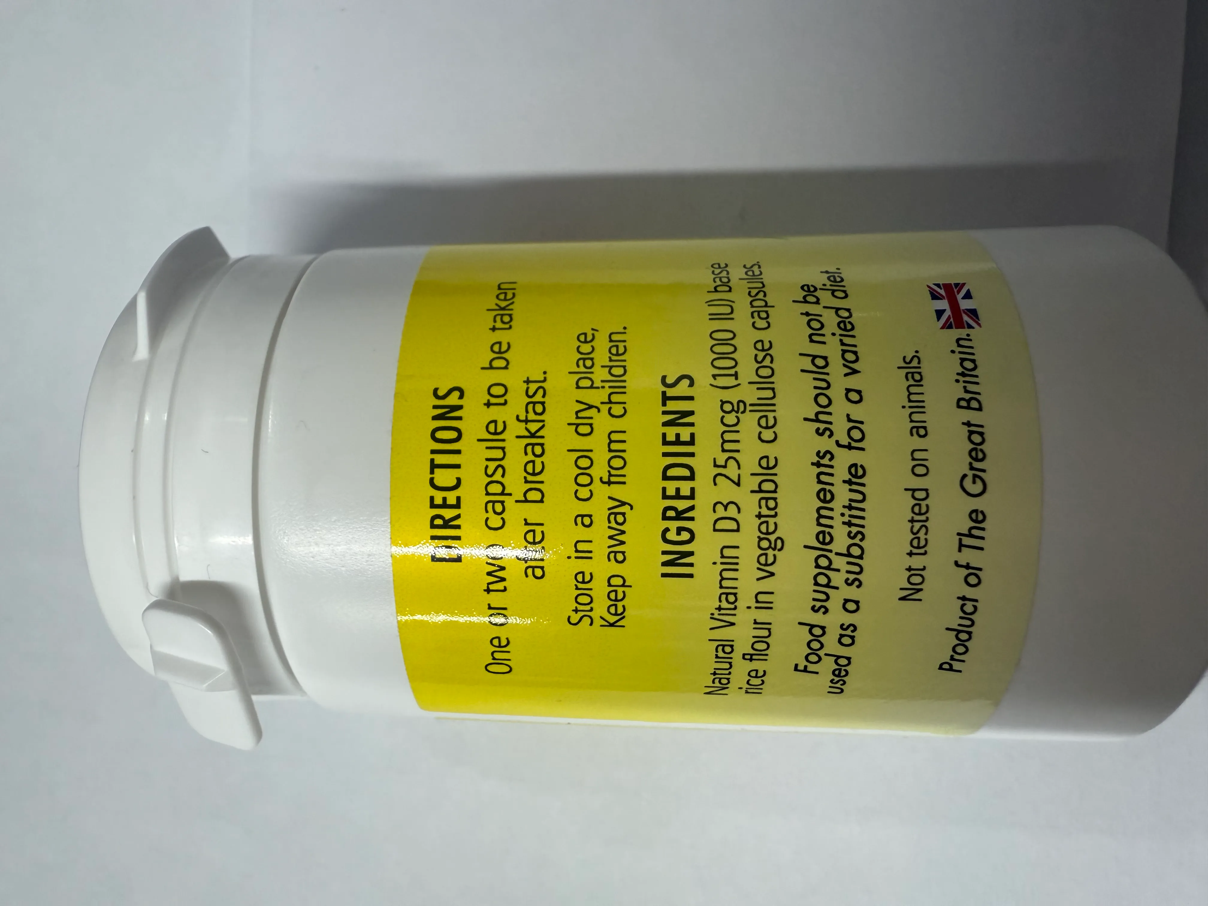 Mistry's Natural Vit.D3 1000IU(25mcg) 60V.Caps - Image 2